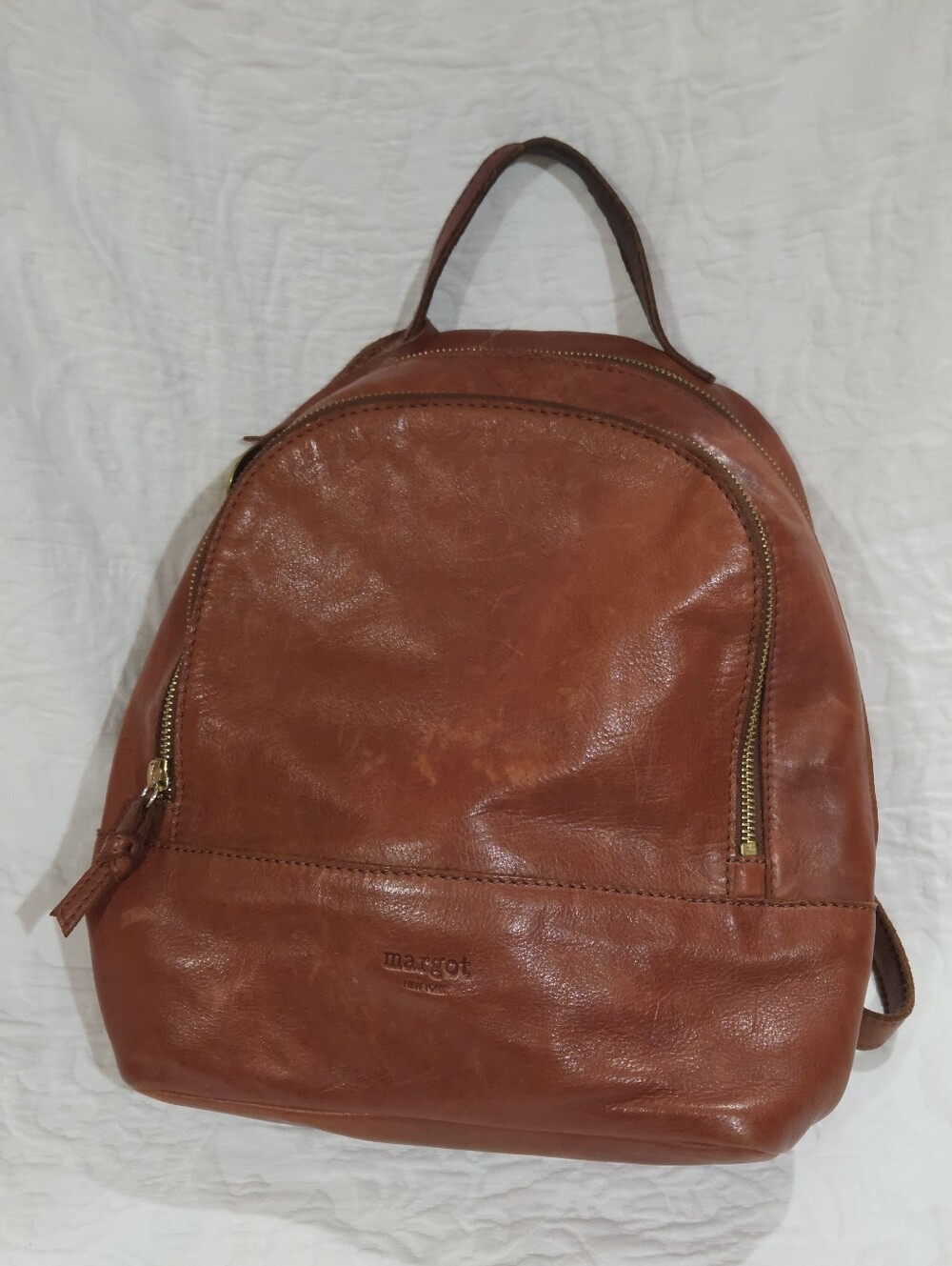 Margot Brown Leather Backpack